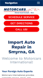 Mobile Screenshot of motorcarsintl.com